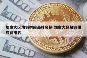 加拿大区块链供应商排名榜 加拿大区块链供应商排名